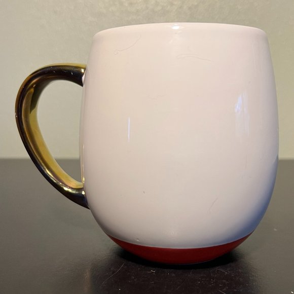 Threshold SNUGGLE SEASON Rounded Stoneware Mug with Metallic Gold Color Handle - Picture 2 of 6